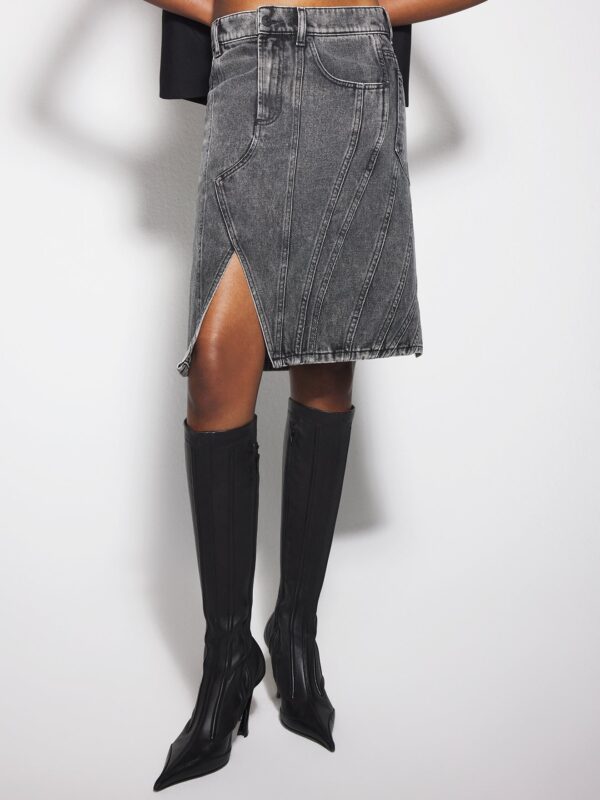 DENIM MIDI SKIRT