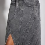DENIM MIDI SKIRT