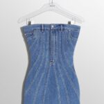 DENIM BUSTIER DRESS