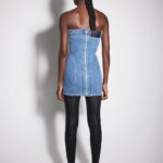 DENIM BUSTIER DRESS