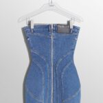 DENIM BUSTIER DRESS