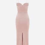 SWEETHEART DRESS IN SATIN CREPE