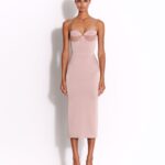 SWEETHEART DRESS IN SATIN CREPE