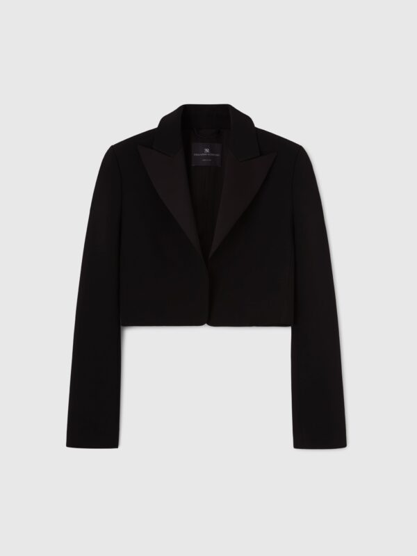CROPPED INTERLOCK BLAZER