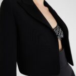 CROPPED INTERLOCK BLAZER