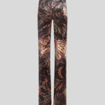 PRINTED CHENILLE TROUSERS