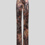PRINTED CHENILLE TROUSERS