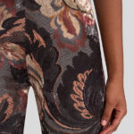 PRINTED CHENILLE TROUSERS