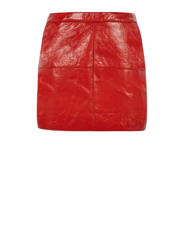 LEATHER MINI SKIRT