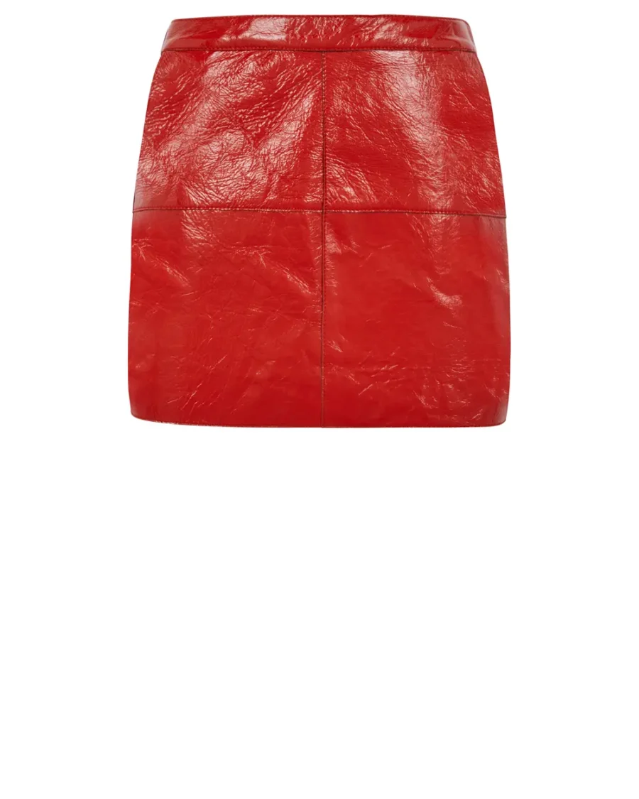 LEATHER MINI SKIRT
