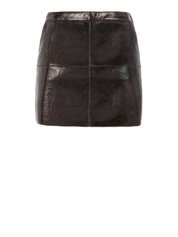 LEATHER MINI SKIRT