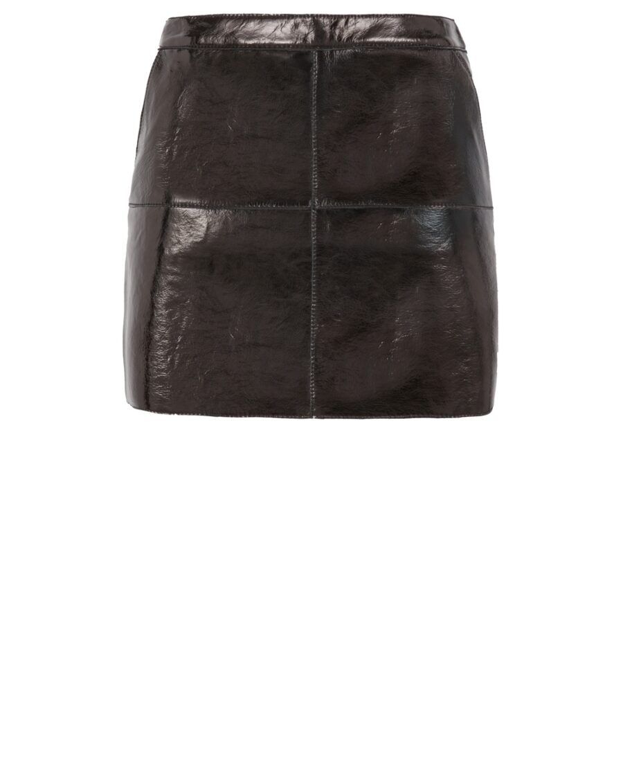 LEATHER MINI SKIRT