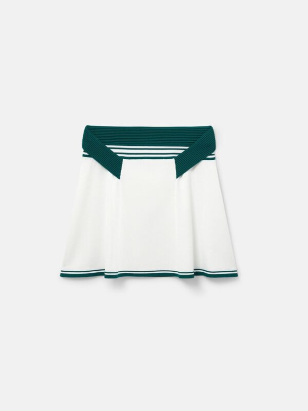 DRAPED TENNIS SKIRT