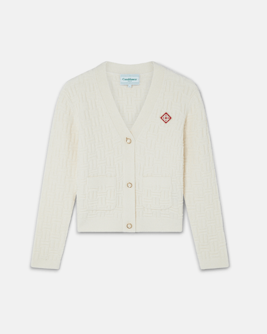 COLUMN KNIT CARDIGAN