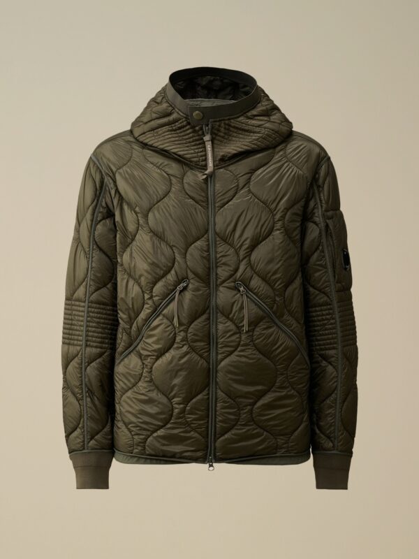 PADDED HOODED DOWN JACKET