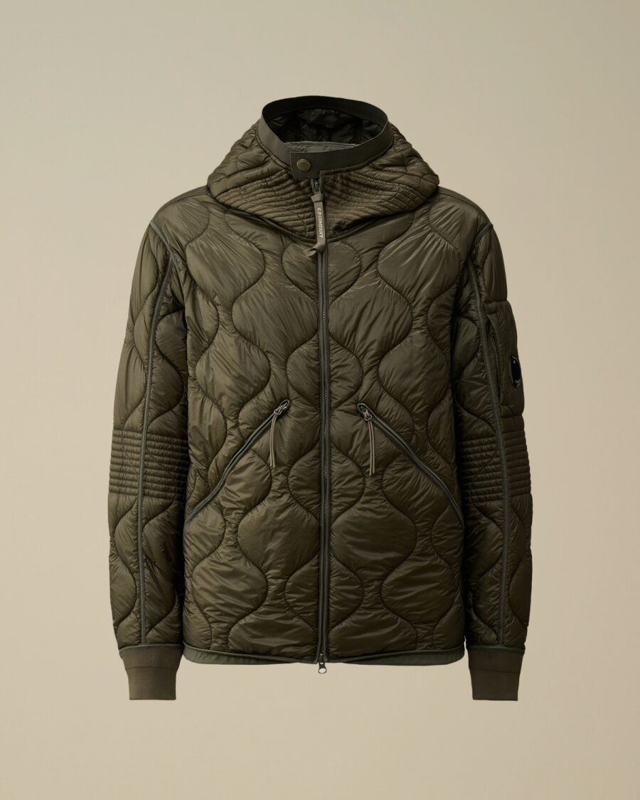 PADDED HOODED DOWN JACKET