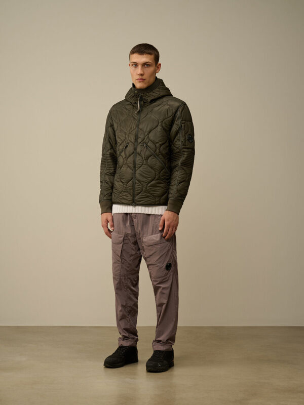 PADDED HOODED DOWN JACKET
