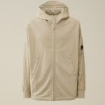 FLEECE MIXED QUILTED HOODED SWEATSHIRT