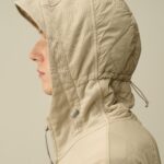 FLEECE MIXED QUILTED HOODED SWEATSHIRT