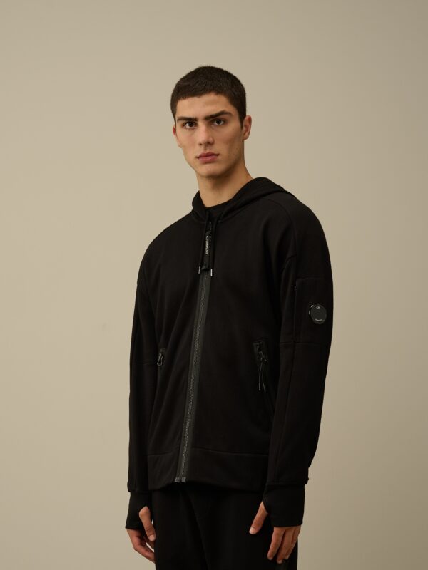 FLEECE ZIPPED HOODED SWEATSHIRT