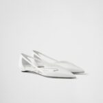 RUNWAY BRUSHED LEATHER BALLERINAS