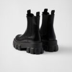 MONOLITH BRUSHED LEATHER ANKLE BOOTS