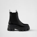 MONOLITH BRUSHED LEATHER ANKLE BOOTS