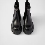 MONOLITH BRUSHED LEATHER ANKLE BOOTS