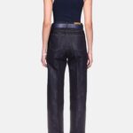 WASHED INDIGO SILVER LUREX JEANS