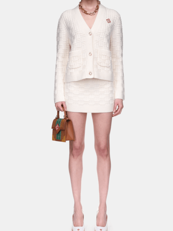 COLUMN KNIT CARDIGAN