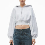 CROPPED ZIPPED HOODIE