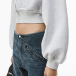 CROPPED ZIPPED HOODIE
