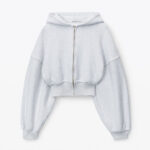 CROPPED ZIPPED HOODIE