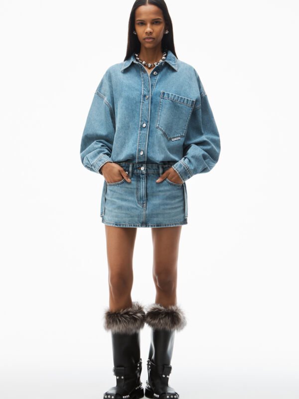 PRE-STYLED DENIM DRESS