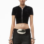 CROPPED ZIPPED HOODIE