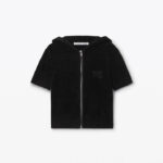 CROPPED ZIPPED HOODIE