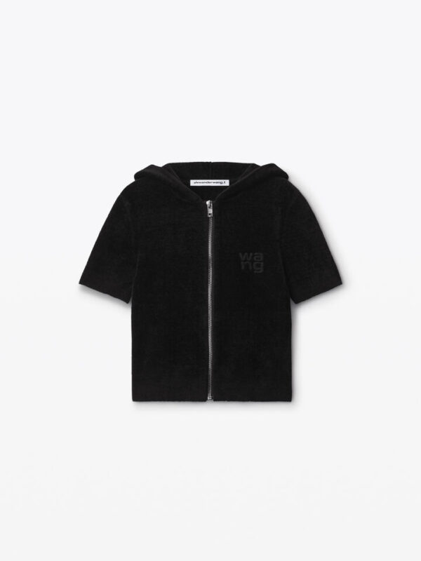 CROPPED ZIPPED HOODIE