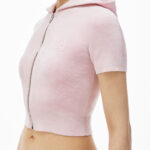 CROPPED ZIPPED HOODIE