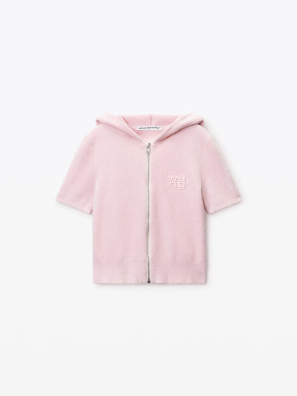CROPPED ZIPPED HOODIE