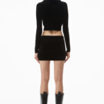 LOGO EMBOSSED MINI SKIRT