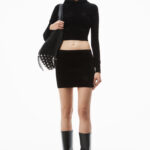 LOGO EMBOSSED MINI SKIRT