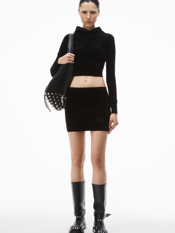 LOGO EMBOSSED MINI SKIRT