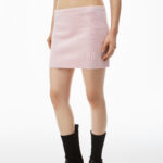 LOGO EMBOSSED MINI SKIRT