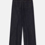 WASHED INDIGO SILVER LUREX JEANS