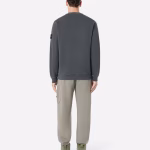 61241 ORGANIC COTTON DIAGONAL FLEECE 'OLD' EFFECT