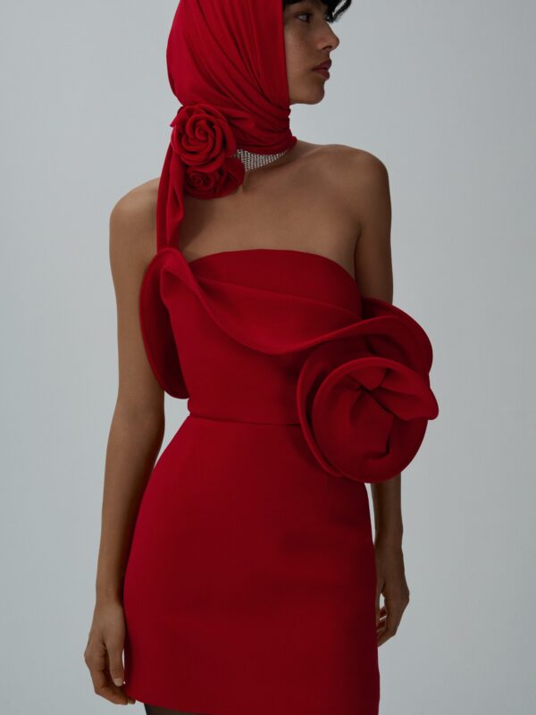 SCULPTURAL MINI DRESS