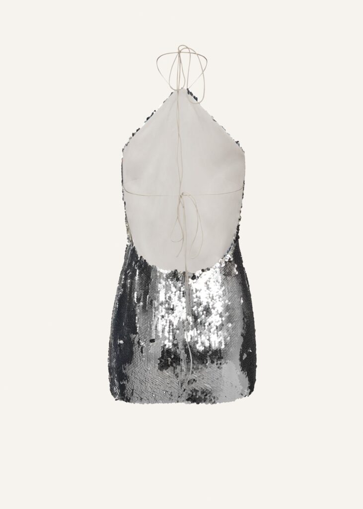sequin choker mini dress Jessica Bara Mikasa Sequin Choker Mini Dress