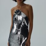 CHOKER SEQUIN MINI DRESS