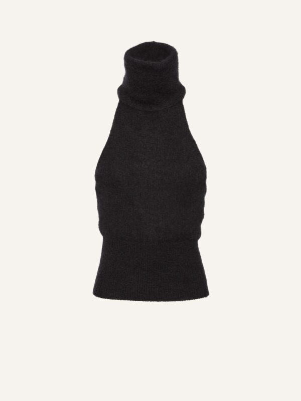 HIGH NECK MOHAIR TOP