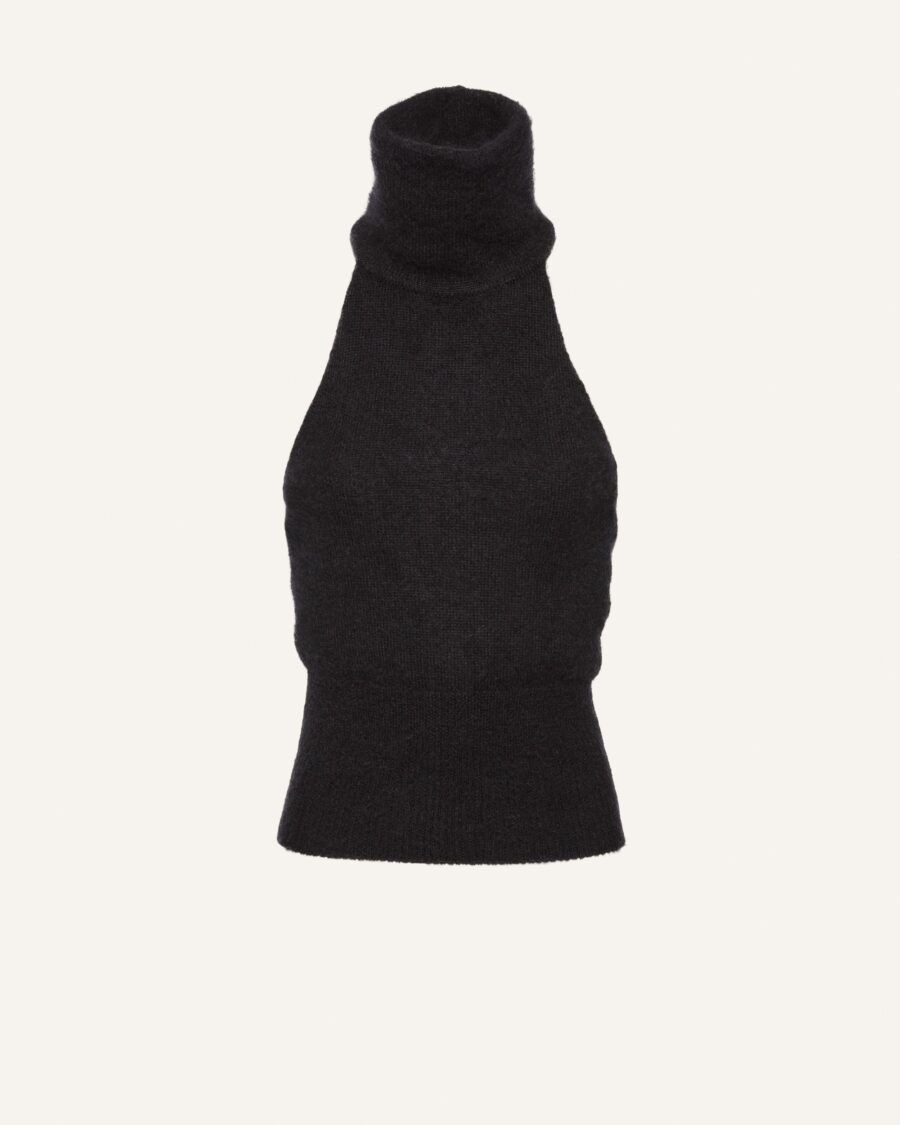 HIGH NECK MOHAIR TOP